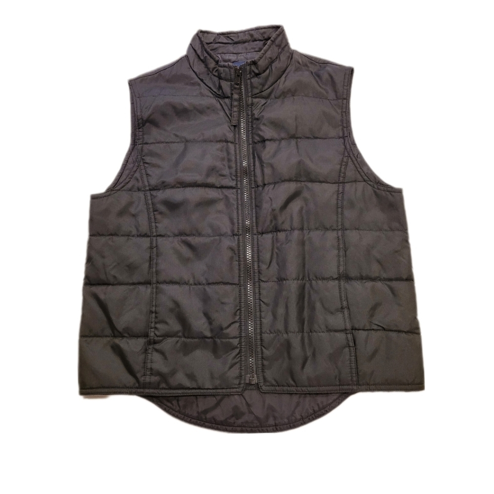 GAP Nylon Puffer Zip Up Black Vest Size S